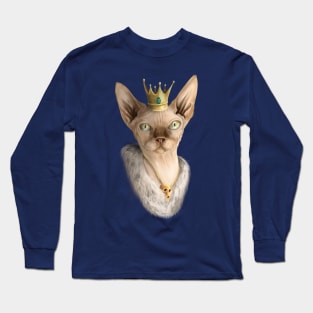 Royal Sphynx cat Long Sleeve T-Shirt